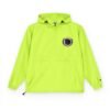 Packable Anorak Jacket - Bright Neon Green Windbreaker with Logo