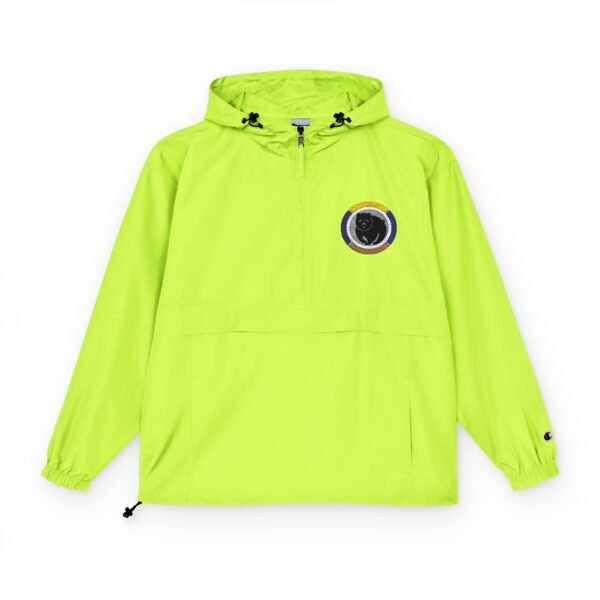 Packable Anorak Jacket - Bright Neon Green Windbreaker with Logo