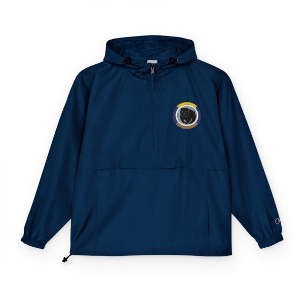 Packable Anorak Jacket - Bright Neon Green Windbreaker with Logo - Image 5